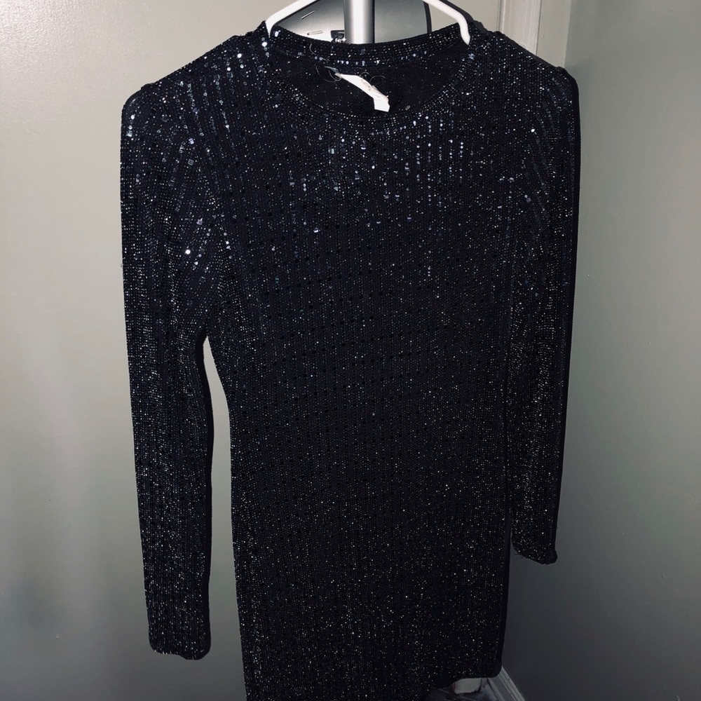 Long sleeve mini dress